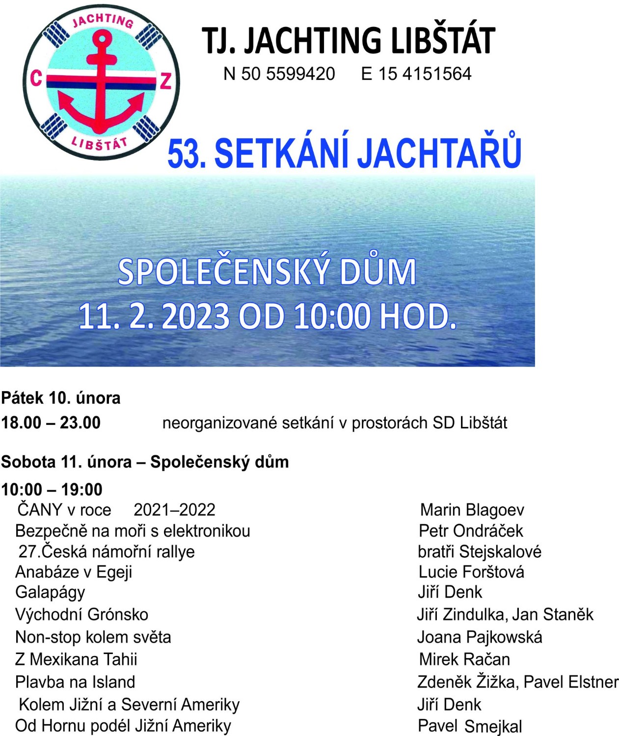 53. Setkání jachtařů v Libštátě