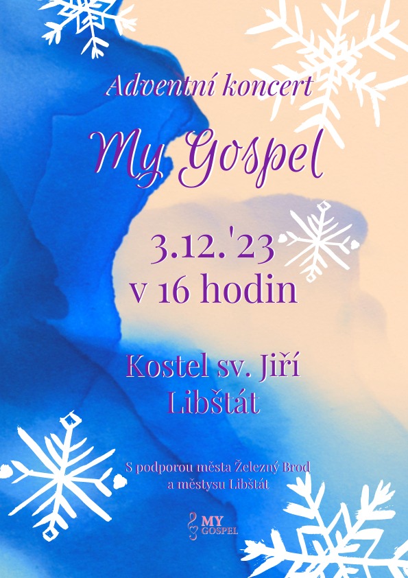 Adventní koncert My Gospel 3/12/2023 v 16h v kostele sv. Jiří